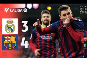 力挽狂澜！14年国家德比，梅西3射1传，巴萨4-3客场逆转皇马